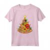 Pizza Albero di Natale Bambini Uomini Ugly Xmas Natale Maglietta - Divertente Costume Natalizio per Tutta la Famiglia