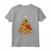 Pizza Albero di Natale Bambini Uomini Ugly Xmas Natale Maglietta - Divertente Costume Natalizio per Tutta la Famiglia