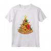 Pizza Albero di Natale Bambini Uomini Ugly Xmas Natale Maglietta - Divertente Costume Natalizio per Tutta la Famiglia