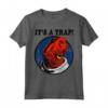 Star Wars Admiral Ackbar IT'S A TRAP! Quote Maglietta - Officially Licensed Apparel for Sci-Fi Fans - Buy Now!