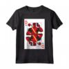 HapTiger Deadpool Wade Wilson Playing Card Maglietta - Official Marvel Merchandise for Men and Women - Chimichangas and Tacos Design