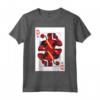 HapTiger Deadpool Wade Wilson Playing Card Maglietta - Official Marvel Merchandise for Men and Women - Chimichangas and Tacos Design
