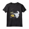 HapTiger Pixar Wall-E & Eve Sparks Fly Portrait Maglietta - Officially Licensed Pixar Apparel for Fans