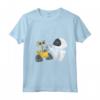HapTiger Pixar Wall-E & Eve Sparks Fly Portrait Maglietta - Officially Licensed Pixar Apparel for Fans