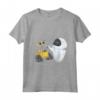 HapTiger Pixar Wall-E & Eve Sparks Fly Portrait Maglietta - Officially Licensed Pixar Apparel for Fans