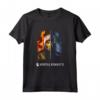 HapTiger X Fire and Ice Maglietta - Officially Licensed T-shirt with Raiden, Scorpion, Liu Kang, and Sub-Zero - Finish Him!