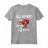 Bambino Pompiere Vigile del Fuoco - Allarme! Io Ho 4 Anni Compleanno Maglietta per Bambini Asilo - Idea Regalo Nipotino