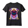 Carlino Pop Art Ritratto Colorato - Maglietta per Amanti dei Cani - Regalo per Proprietari di Cani e Allevatori
