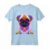 Carlino Pop Art Ritratto Colorato - Maglietta per Amanti dei Cani - Regalo per Proprietari di Cani e Allevatori