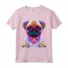 Carlino Pop Art Ritratto Colorato - Maglietta per Amanti dei Cani - Regalo per Proprietari di Cani e Allevatori