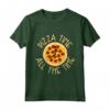 Pizza Time All The Time - Funny Pizza Maglietta per Buongustai - Ideale per Regali di Natale e Ringraziamento