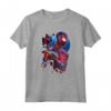 HapTiger Spider-Man: Miles Morales Game Digital Neon Maglietta - Official Gamerverse T-Shirts for Boys, Girls, Men, and Women