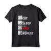 Eat Sleep Yaoi Repeat - Yaoi Anime Boy Love Fujoshi Maglietta - Ideal for Manga and Anime Lovers