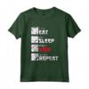 Eat Sleep Yaoi Repeat - Yaoi Anime Boy Love Fujoshi Maglietta - Ideal for Manga and Anime Lovers