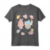 Little Twin Stars - Coniglietti con Uova di Pasqua Maglietta - Licenza Ufficiale HapTiger Apparel per Appassionati
