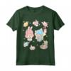 Little Twin Stars - Coniglietti con Uova di Pasqua Maglietta - Licenza Ufficiale HapTiger Apparel per Appassionati