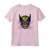HapTiger X-Men Wolverine Classic Retro Color Pop Face Maglietta - Officially Licensed Apparel for Marvel Fans