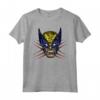 HapTiger X-Men Wolverine Classic Retro Color Pop Face Maglietta - Officially Licensed Apparel for Marvel Fans