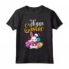 Buona Pasqua per Ragazze e Donne - Maglietta Happy Easter con Coniglietto Pasquale - Abbigliamento Pasquale per Caccia alle Uova