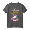 Buona Pasqua per Ragazze e Donne - Maglietta Happy Easter con Coniglietto Pasquale - Abbigliamento Pasquale per Caccia alle Uova