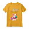 Buona Pasqua per Ragazze e Donne - Maglietta Happy Easter con Coniglietto Pasquale - Abbigliamento Pasquale per Caccia alle Uova