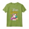 Buona Pasqua per Ragazze e Donne - Maglietta Happy Easter con Coniglietto Pasquale - Abbigliamento Pasquale per Caccia alle Uova
