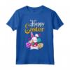 Buona Pasqua per Ragazze e Donne - Maglietta Happy Easter con Coniglietto Pasquale - Abbigliamento Pasquale per Caccia alle Uova