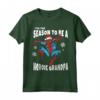 HapTiger Spider-Man Season To Be A Heroic Grandpa Maglietta - Official Marvel Apparel for Grandpa - Perfect Gift for Marvel Fans