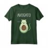 Avogato Divertente Hola Retro Cat Avocado Cinco De Mayo Maglietta - Regalo Unico per Feste come Natale e Compleanni