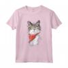Gatto Tshirt per Donne e Ragazze - Regalo Gatto Maglietta - Vestiti Unici con Tema Gatto Ideali per Compleanno o Natale