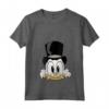 HapTiger DuckTales Scrooge McDuck Big Face Maglietta con Collo a V - Licenza Ufficiale - In Ricchezza e Avventure con lo Zio Paperone