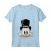 HapTiger DuckTales Scrooge McDuck Big Face Maglietta con Collo a V - Licenza Ufficiale - In Ricchezza e Avventure con lo Zio Paperone