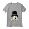 HapTiger DuckTales Scrooge McDuck Big Face Maglietta con Collo a V - Licenza Ufficiale - In Ricchezza e Avventure con lo Zio Paperone