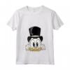 HapTiger DuckTales Scrooge McDuck Big Face Maglietta con Collo a V - Licenza Ufficiale - In Ricchezza e Avventure con lo Zio Paperone