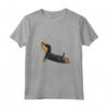 Donna Yoga Bassotto Tedesco Cane Maglietta con Collo a V - Regalo per Amanti dei Cani - Design Dachshund