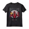 HapTiger Deadpool Mercenary Gym No Pain No Gain Maglietta - Officially Licensed Marvel Apparel for Gym Enthusiasts