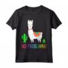 Llama No Problama - Divertente Lama Gift Cactus Design Maglietta - Ideale per gli Amanti degli Animali