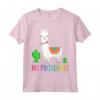 Llama No Problama - Divertente Lama Gift Cactus Design Maglietta - Ideale per gli Amanti degli Animali