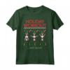 Holiday Workout Drink and Repeat Wine Lovers Christmas Maglietta - Funny Xmas Day Shirt for Wine Enthusiasts