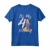 HapTiger Tangled Rapunzel It's My Fourth Birthday Maglietta - Official Princess Rapunzel Apparel for Boys and Girls - Perfect Birthday Gift