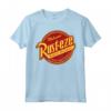 Officially Licensed HapTiger Pixar Cars Rust-eze Logo Lightning McQueen Maglietta - Vintage Car Birthday Shirt - 17PXCT00018A-001