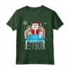 HapTiger Let It Snow - Gag per Adulti Maglietta di Natale Divertente - Ideale come Regalo - Taglio Classico