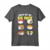 My Six Pack - Sushi Lover Foodie Maglietta per Amanti del Sushi - Regalo per Appassionati di Cibo Giapponese
