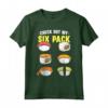 My Six Pack - Sushi Lover Foodie Maglietta per Amanti del Sushi - Regalo per Appassionati di Cibo Giapponese