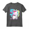 Bambino Unicorno dell'5° Compleanno - Maglietta Carina per Bambine di 5 Anni - Idea Regalo Compleanno