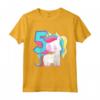 Bambino Unicorno dell'5° Compleanno - Maglietta Carina per Bambine di 5 Anni - Idea Regalo Compleanno