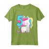 Bambino Unicorno dell'5° Compleanno - Maglietta Carina per Bambine di 5 Anni - Idea Regalo Compleanno