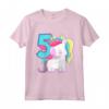 Bambino Unicorno dell'5° Compleanno - Maglietta Carina per Bambine di 5 Anni - Idea Regalo Compleanno