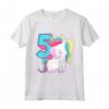Bambino Unicorno dell'5° Compleanno - Maglietta Carina per Bambine di 5 Anni - Idea Regalo Compleanno