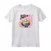 HapTiger Valentine's Day I Love Us Bob Teddy Bear Maglietta - Official Minion Hearts T-Shirt for Men, Women, Boys, and Girls